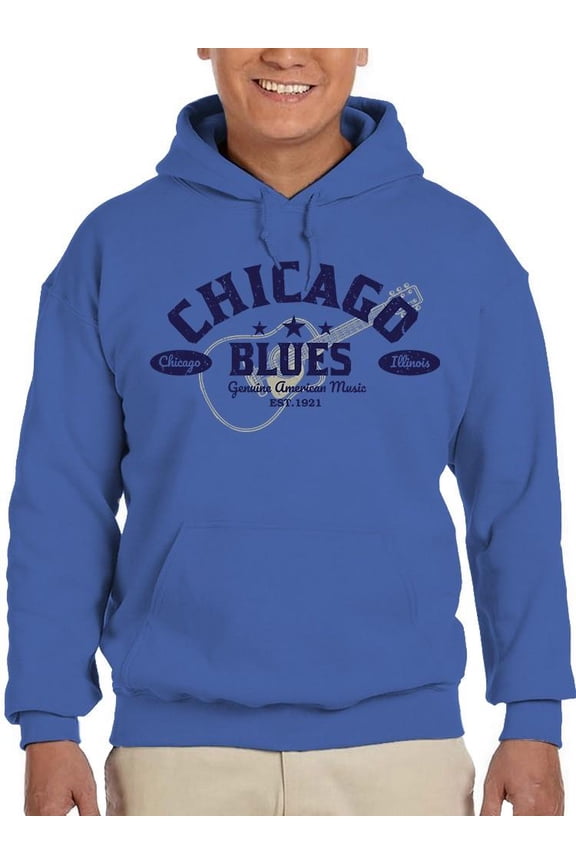 Chicago Blues Tee Hoodie Men's