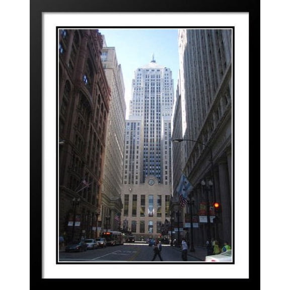 Chicago Board of Trade Building Large 25x29 Framed and Double Matted Photo