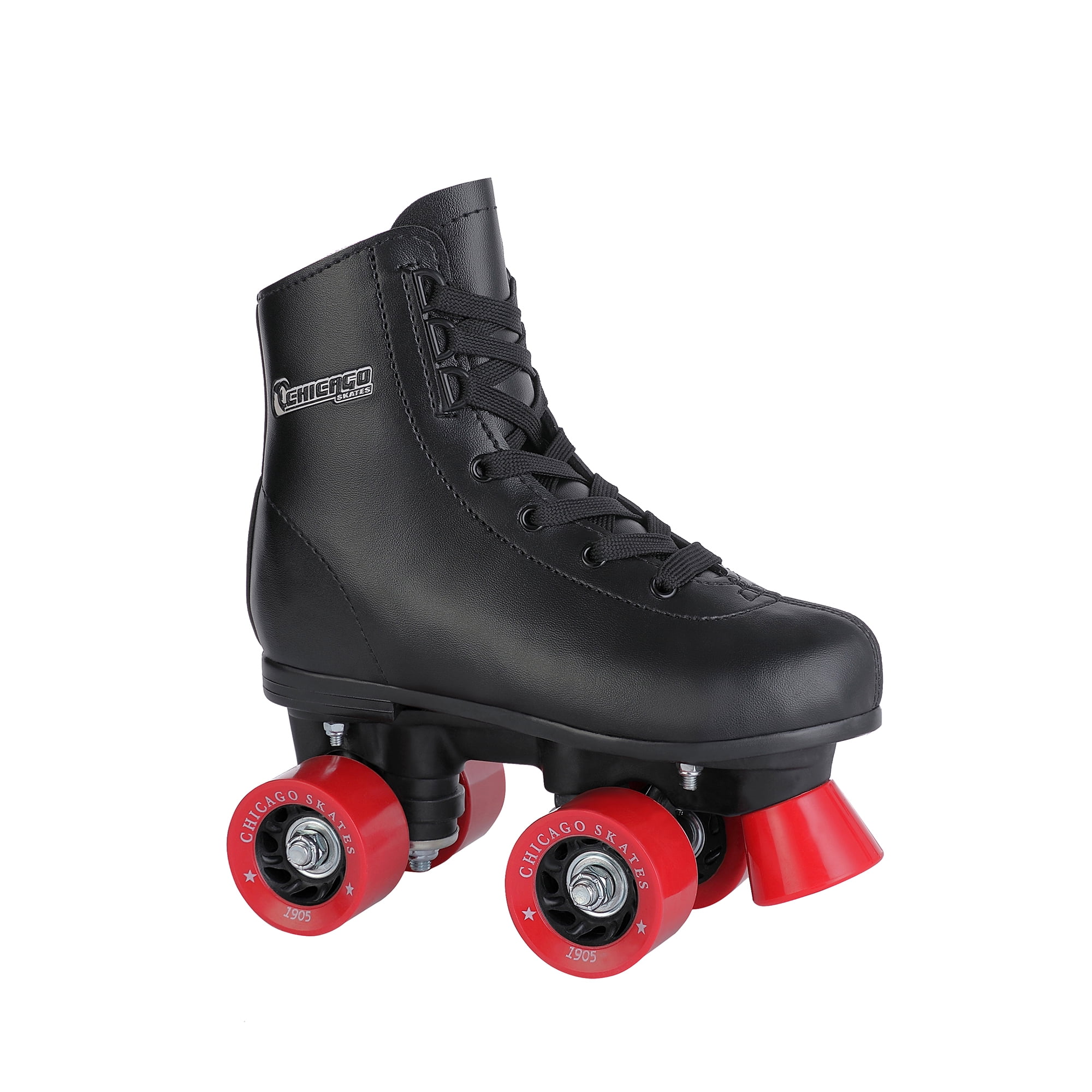 Chicago Boys' Classic Quad Roller Skates Black Junior Rink