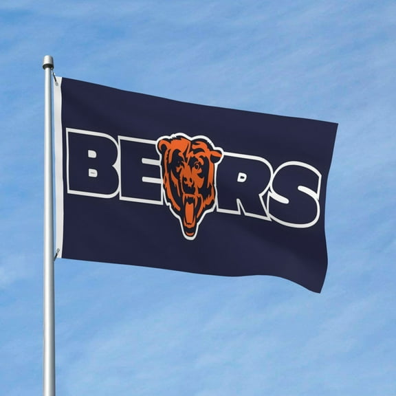 Chicago Brand New Outdoor Double Sided Flag 3x5ft, Football Team Custom Garden Flag Fan Game Flag Home Decor Flag Fan Gift