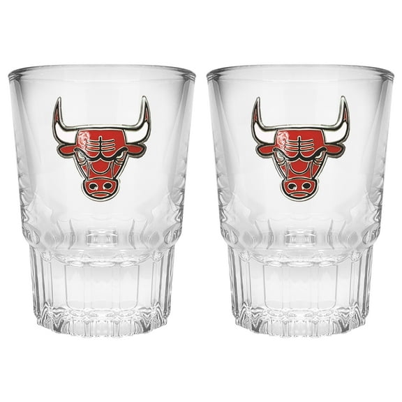 Chicago Bulls 2-Piece Prism Shot Glass Set