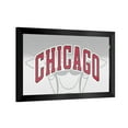 thumbnail image 1 of Chicago Bulls Fade Ready-To-Hang Black Framed Wall Mirror, 1 of 4