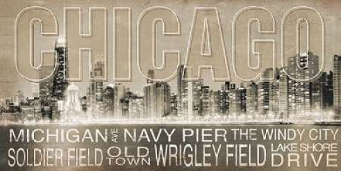 Chicago Canvas Art - Jennifer Pugh (24 x 48)