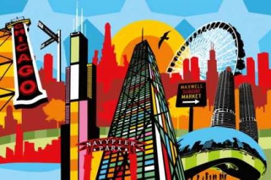Chicago Canvas Art - Lobo (24 x 36)