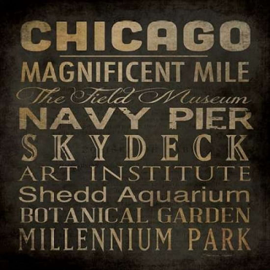 Chicago Canvas Art - Stephanie Marrott (24 x 24)