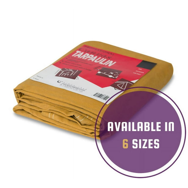 Chicago Canvas & Supply Canvas Tarp (8' x 10', Gold)