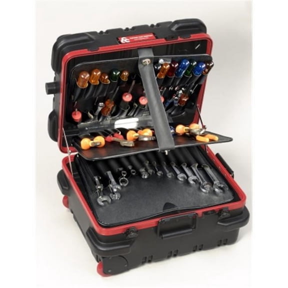 Chicago Case Co 95-8580 RMMST9CARTMH Military Ready Black Tool Case