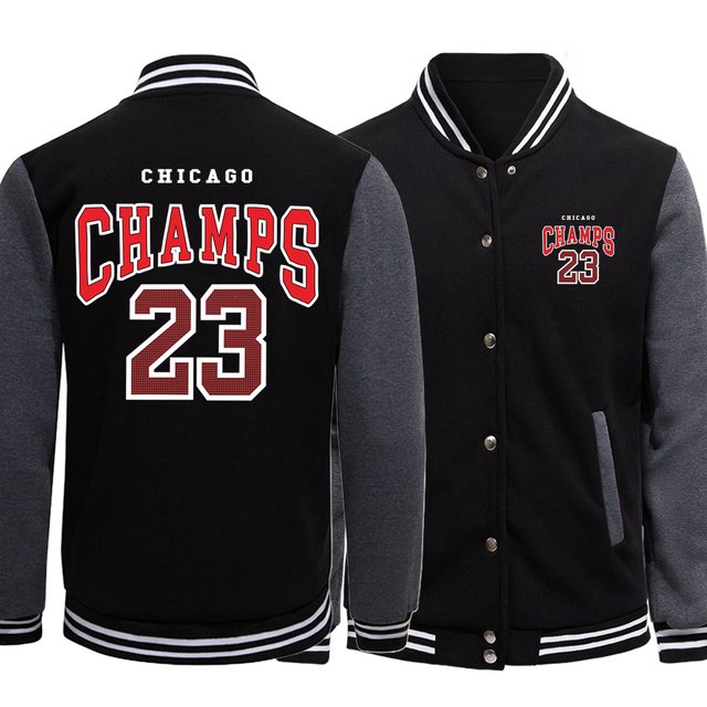 Chicago Champs 23 City Retro Letter Mens Clothes Loose Fashion Baseball