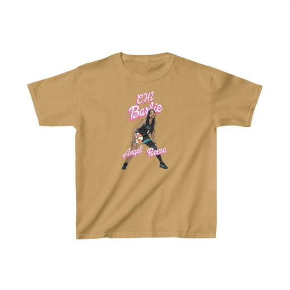 Chicago Chi Barbie Angel Reese 5 Cartoon Basketball fans Kids Cotton Tee