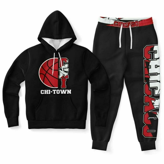 Chicago Chi-Town Basketball Hoodie Set
