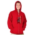 thumbnail image 1 of Chicago Chi Town City By The Lake IL Unisex Fleece Graphic Zip Up Hoodie Brisco Brands 5X, 1 of 5