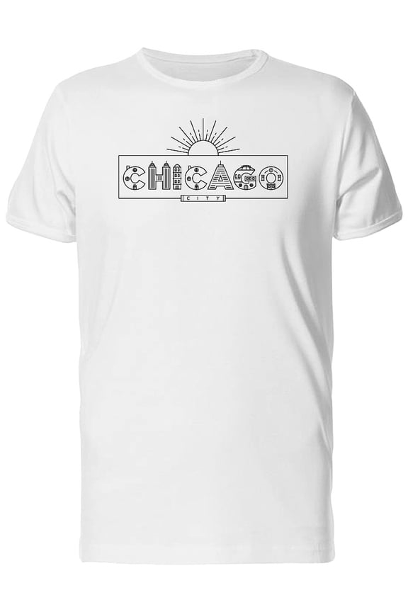 Chicago City Doodles Tee Men's -Image by Shutterstock