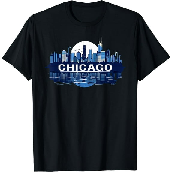 Chicago City Downtown Skyline T-Shirt