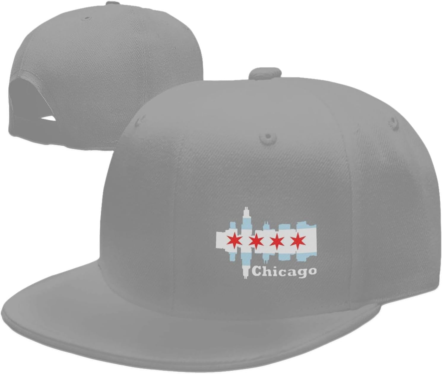 Chicago City Flag Skyline Hat Snapback Hats for Men Baseball Cap Walmart