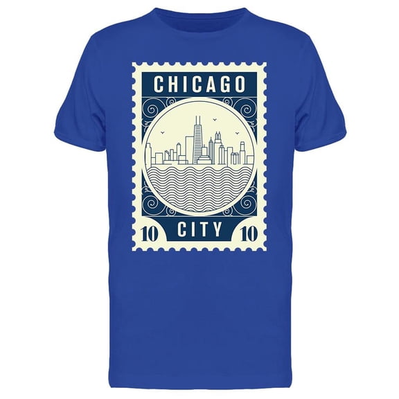 Chicago City Line Graphic T-Shirt Men -Image by Shutterstock, Male Medium