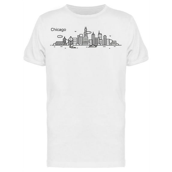 Chicago City Modern T-Shirt Men -Image by Shutterstock, Male Small