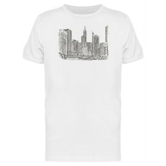 Chicago City Scene Sketch Tee Men's -Image by Shutterstock