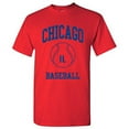 thumbnail image 1 of Chicago Classic Baseball Arch Basic Cotton T-Shirt - Large - Red, 1 of 6
