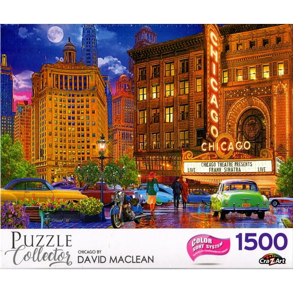 Puzzle Collector 1500 Piece Puzzle - Chicago by David Maclean