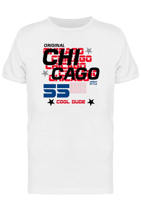 Chicago Cool Dude T-Shirt Men -Image by Shutterstock, Male XX-Large