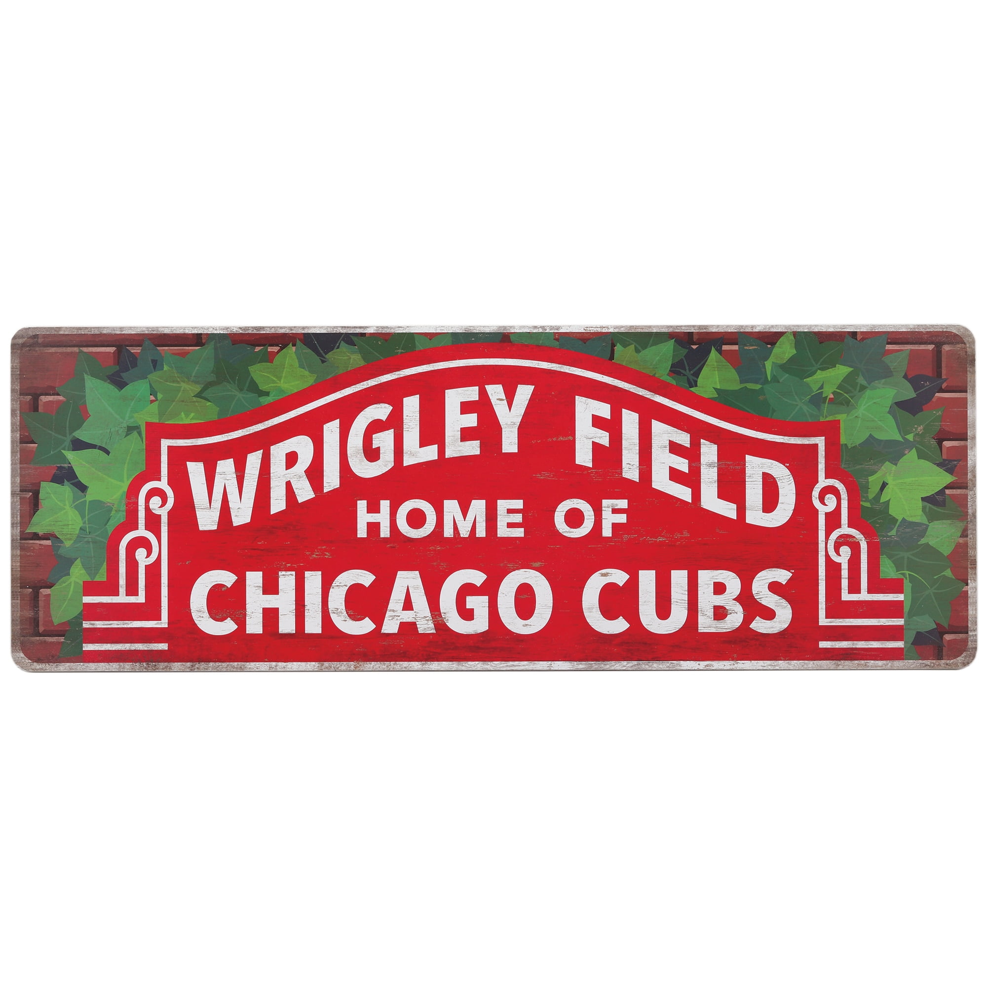 Chicago Cubs 10'' x 28'' Team Traditions Wood Sign - Walmart.com
