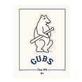 thumbnail image 1 of Chicago Cubs 12" x 16" 1914 Cooperstown Logo Art Print, 1 of 1