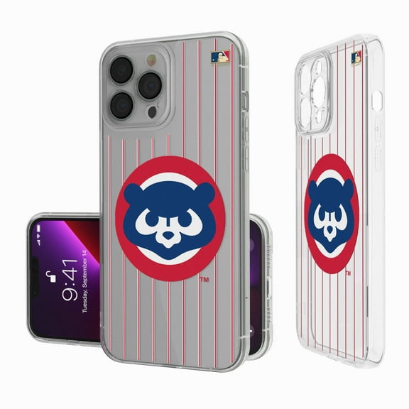 Chicago Cubs 1979-1998 Cooperstown Pinstripe iPhone Clear Case