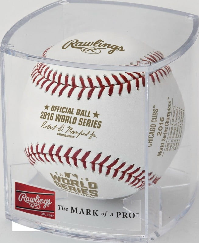  Chicago Cubs 2016 MLB World Series Champions Mahogany