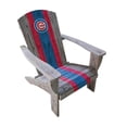 thumbnail image 1 of Chicago Cubs Distressed Wood Adirondack Chair, 1 of 3