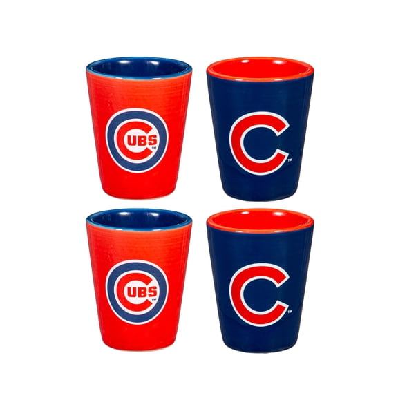 Chicago Cubs Four-Pack Shot Glass Set