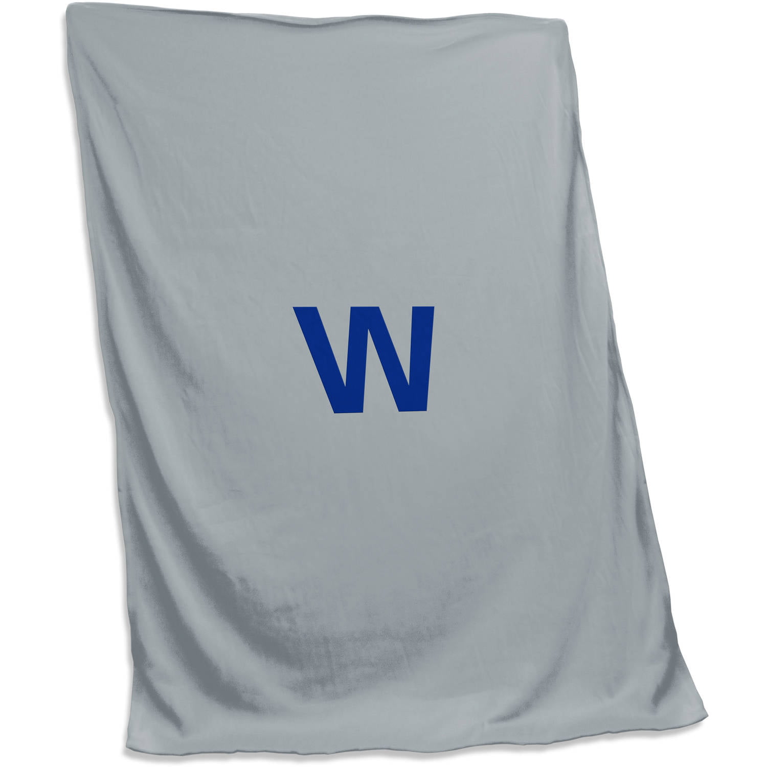 Chicago Cubs Gray W Sweatshirt Blanket (Screened)