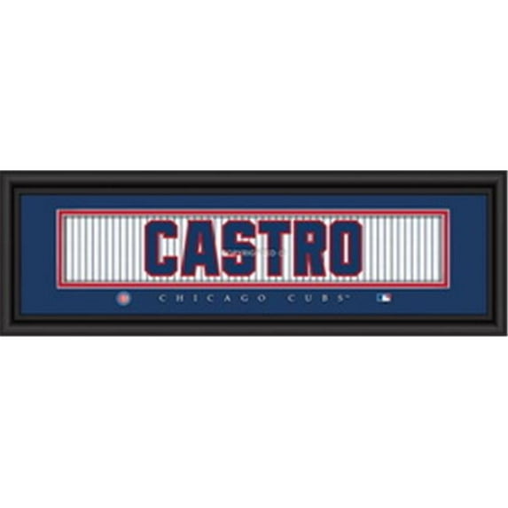 Chicago Cubs Starlin Castro Print - Signature 8"x24"