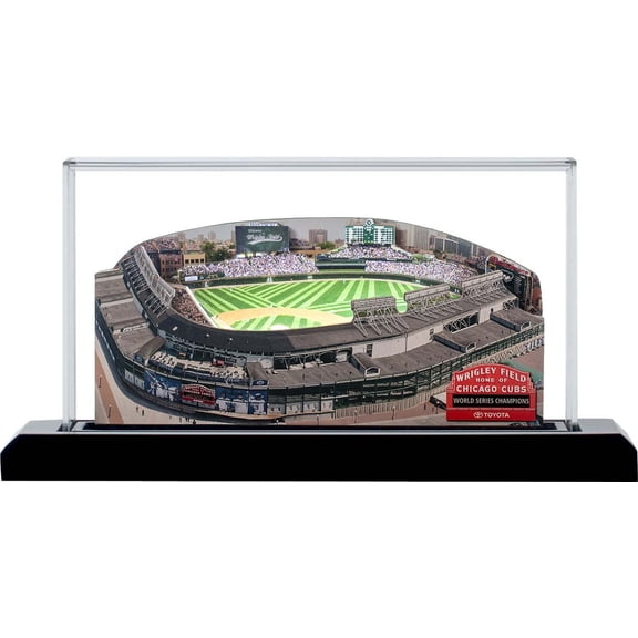 Chicago Cubs Wrigley Field -Home Fields 3D Replica 9" Lighted Base, Museum Quality Acrylic Top and Power Cord