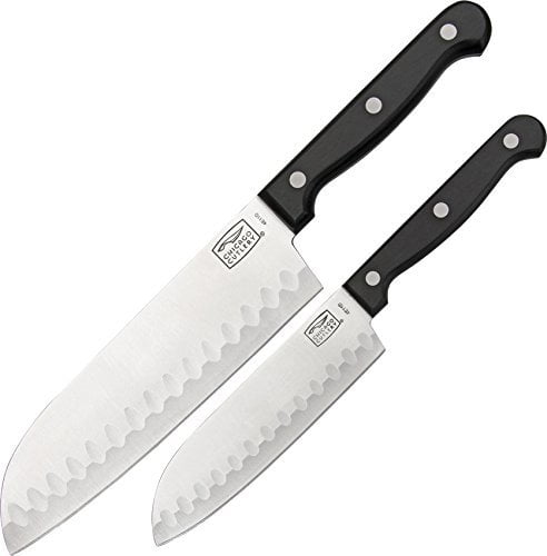 Chicago Cutlery 2-Piece Stainless Steel Santoku and Partoku Knife Set