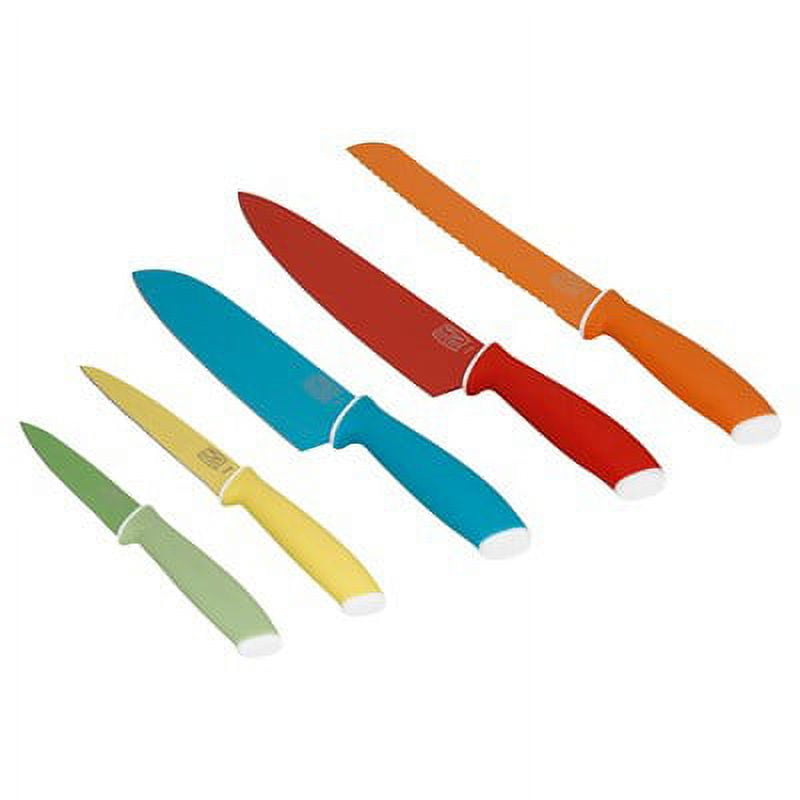  Dnifo Colorful Knife Set 8 PCS, Heart-shaped Hollow