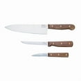 thumbnail image 1 of Chicago Cutlery B42 Walnut Tradition 3pc Parer, Utility and Chef Knife Set, 1 of 2