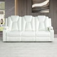 thumbnail image 1 of Chicago Deluxe Theater Style Motion Sofa & Chair Set with Adjustable Headrests, Power Recline, LED Lighting, Wireless Charging, USB Ports, Bluetooth Speaker & Storage – The Perfect Home Theater Duo, 1 of 10