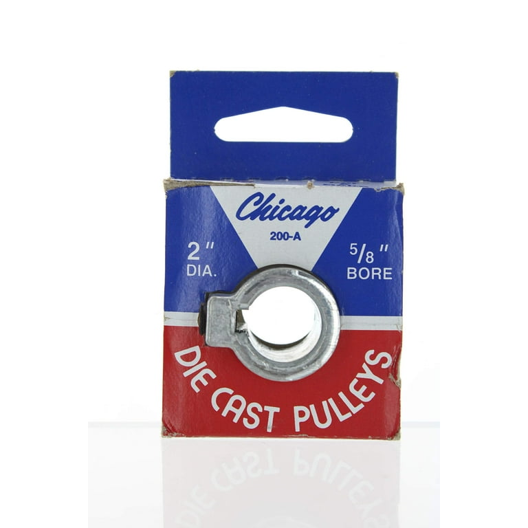 Chicago Die Cast 2 1/2 in. D Zinc Single V Grooved Pulley Chicago Die Cast 2 1/2 in. D Zinc Single V Grooved Pulley