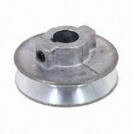 Cdco 450A-1/2 V-Groove Pulley, 1/2 in Bore, 4-1/2 in OD, 4-1/4 in Dia Pitch, 1/2 in W x 11/32 in Thick Belt, Zinc