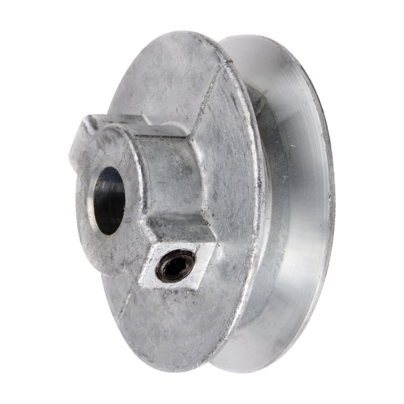 Chicago White Metal Pulley 200A Single V Groove - 2 Inch, 1/2 Inch Bore, Multicolor
