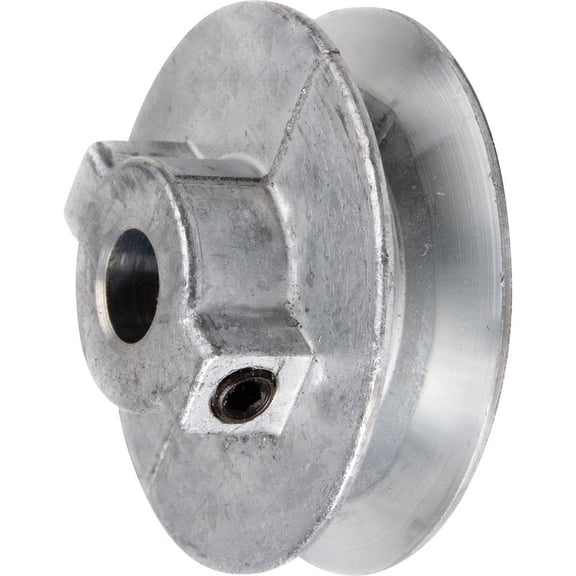 Chicago White Metal Single Groove Pulley 500A6 - 5 In. Diameter, 5/8 In. Bore