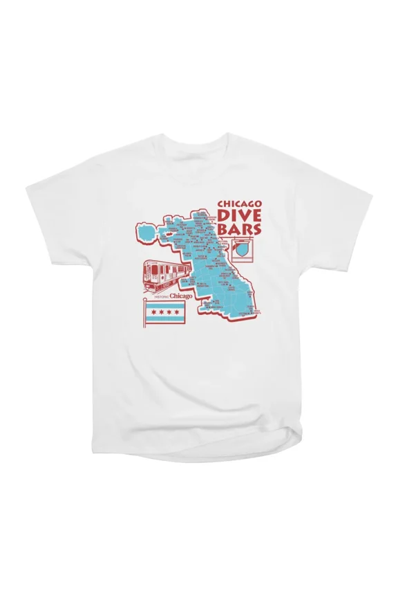 Chicago Dive Bars T-Shirt Tee Gift For Him Merch For Her Apparel For Friend