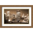 thumbnail image 1 of Chicago Downtown at Night 2x Matted 40x28 Large Gold Ornate Framed Art Print by The Cityscape Art Print Series, 1 of 2