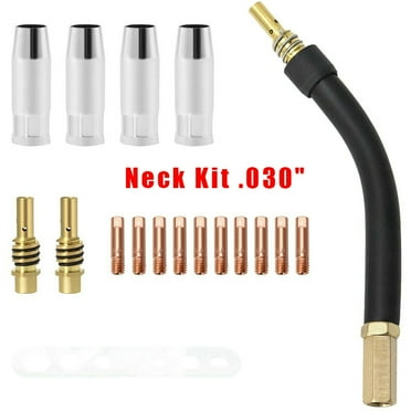 Chicago Electric Welder Mig Torch Contact Tip Nozzle Torch Neck Kit Ak15 Spot Welding Accessories 0.6/0.8/0.9mm