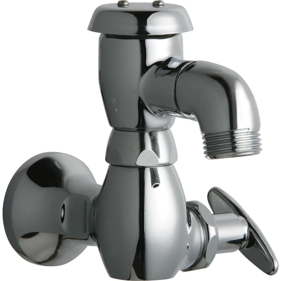 Chicago Faucets 952-1/2CP Wall Mount Sink Faucet, Chrome, Single Handle