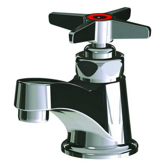 Manual Low Arc Bathroom Faucet, Single Hole Mount, Polished Chrome 1 Hole