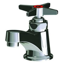 Manual Low Arc Bathroom Faucet, Single Hole Mount, Polished Chrome 1 Hole