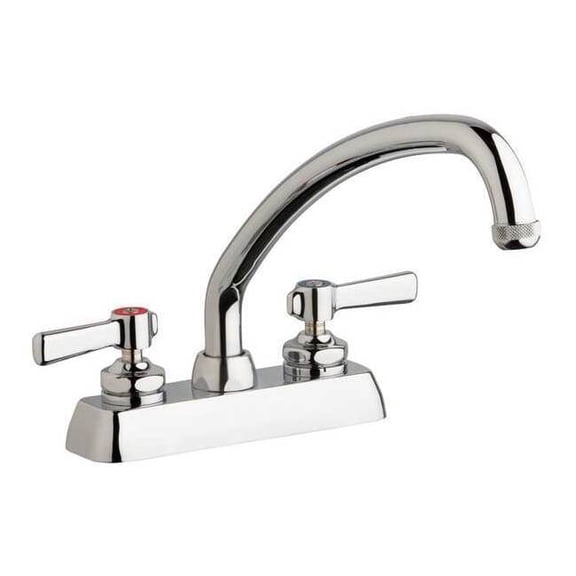 Chicago Faucet Low Arc,Chrome,Chicago Faucets,W4D,Brass W4D-L9E1-369AB