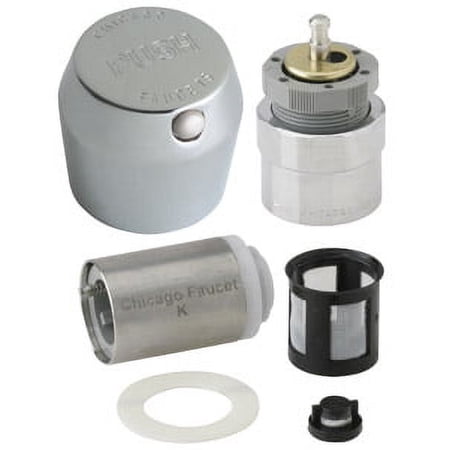 Chicago Faucet Mvp Metering Push Handle, 1-3/4 In., Lead Free