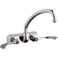 thumbnail image 1 of Chicago Faucet W4W-L9E1-317ABCP Wall Mount Workboard Faucet with 9-1/2 Swing Spout, 4, 1 of 1
